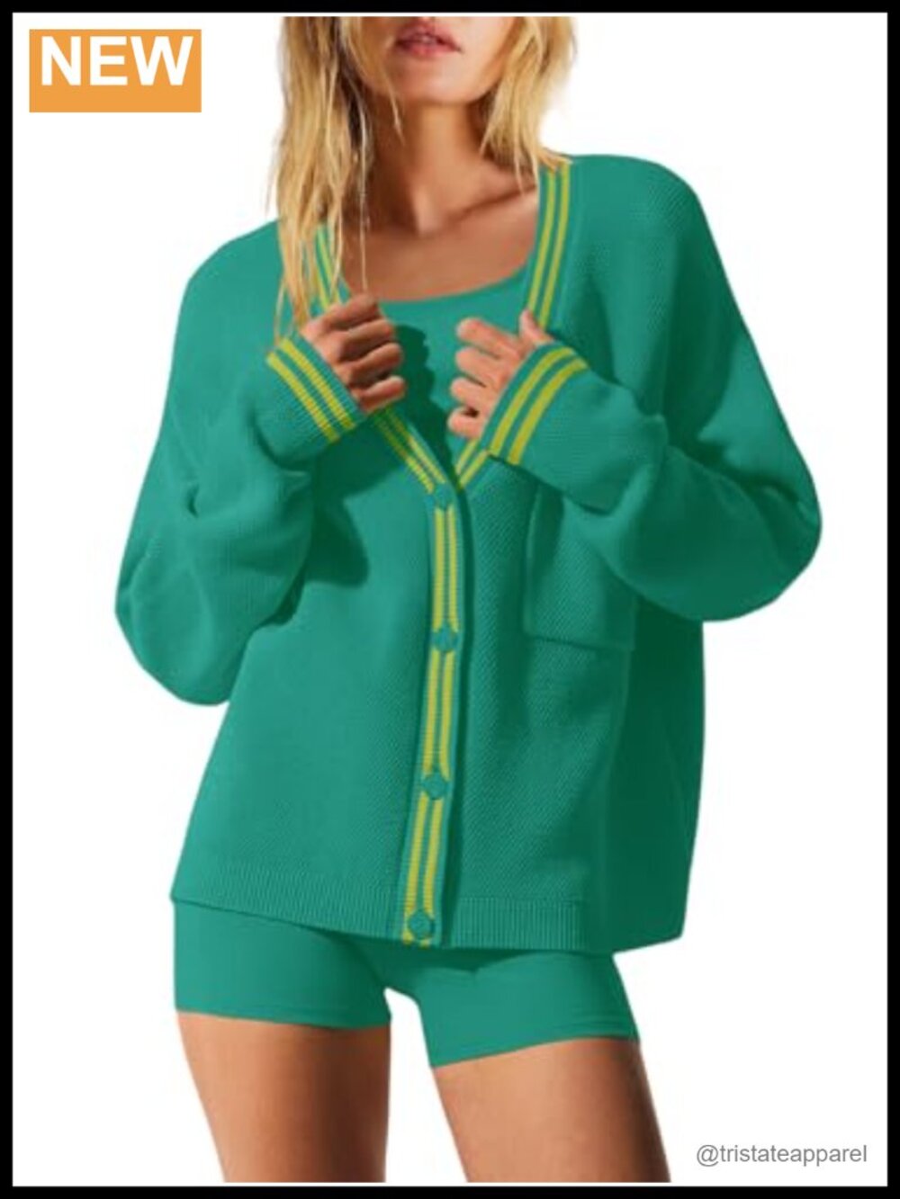 Oversized Cardigan Sweaters for Women Button Down Knit Fall Cardigan